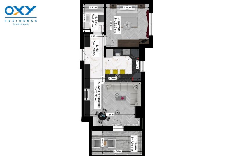 Rahova, Oxy Residence, 2 camere 57 mp mega discount